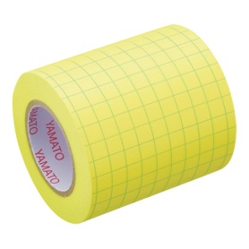 ヤマト　メモック　ロールテープ（ノート）　蛍光紙　方眼入　つめかえ用　５０ｍｍ幅　レモン　ＮＲＫ－５０Ｈ－ＬＨ　１巻