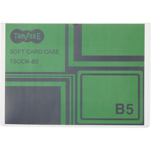 ＴＡＮＯＳＥＥ　ソフトカードケース　Ｂ５　半透明（梨地クリア）　再生オレフィン製　１枚1