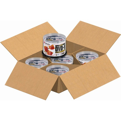 バーベイタム　録画用ＤＶＤ－Ｒ　１２０分　１６倍速　ワイドプリンタブル　スピンドルケース　ＶＨＲ１２ＪＰＰ５０Ｃ　１箱（２５０枚：５０枚×５個）1