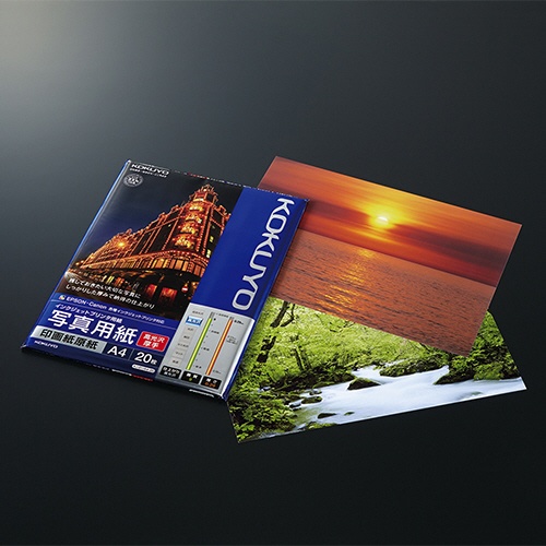 コクヨ　インクジェットプリンタ用紙　写真用紙　印画紙原紙　高光沢・厚手　Ａ４　ＫＪ－Ｄ１１Ａ４－２０　１冊（２０枚）2