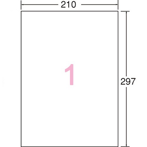コクヨ　プリンタを選ばない　はかどりラベル　Ａ４　ノーカット　ＫＰＣ－Ｅ１０１－２０Ｎ　１冊（２２シート）2