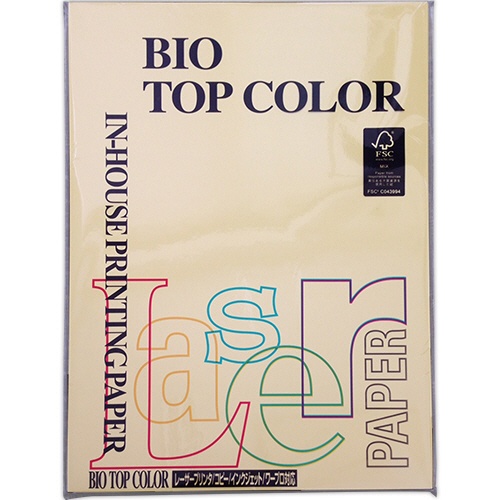 伊東屋　バイオトップカラー　Ａ４　８０ｇ　カナリーイエロー　ＢＴ１１２　１冊（１００枚）1
