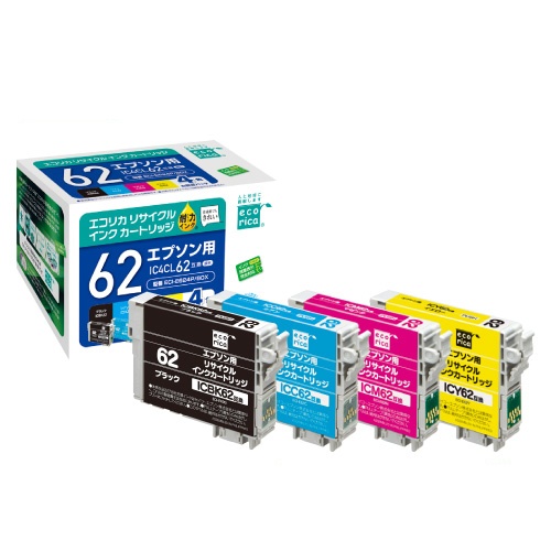 たのめーる】エコリカ リサイクルインクカートリッジ 4色パック