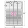 エーワン　ラベルシール［レーザープリンタ］　マット紙・ホワイト　Ａ４　９２面　４５×１０ｍｍ　四辺余白付　角丸　６６２９２　１冊（１００シート）2