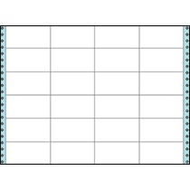 コクヨ　連続伝票用紙（タックフォーム）　横１５×縦１１インチ（３８１．０×２７９．４ｍｍ）　２４片　ＥＣＬ－７４５　１箱（５０シート）