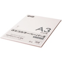 ＴＡＮＯＳＥＥ　αエコカラーペーパーII　Ａ３　ライトピンク　少枚数パック　１冊（１００枚）1