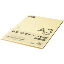 ＴＡＮＯＳＥＥ　αエコカラーペーパーII　Ａ３　クリーム　少枚数パック　１冊（１００枚）1