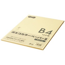 ＴＡＮＯＳＥＥ　αエコカラーペーパーII　Ｂ４　クリーム　少枚数パック　１冊（１００枚）1