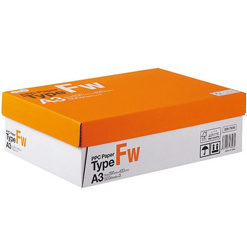 ＴＡＮＯＳＥＥ　ＰＰＣ　Ｐａｐｅｒ　Ｔｙｐｅ　ＦＷ　Ａ３　１箱（１５００枚：５００枚×３冊）1