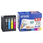 エプソン　インクカートリッジ　４色パック　ＩＣ４ＣＬ７８　１箱（４個：各色１個）