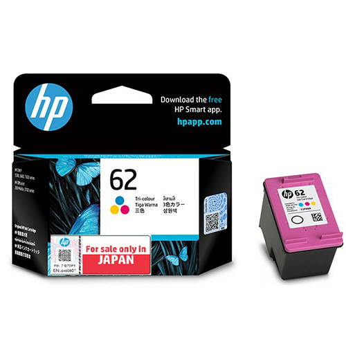 たのめーる】HP HP62 インクカートリッジ 3色カラー C2P06AA 1個の通販