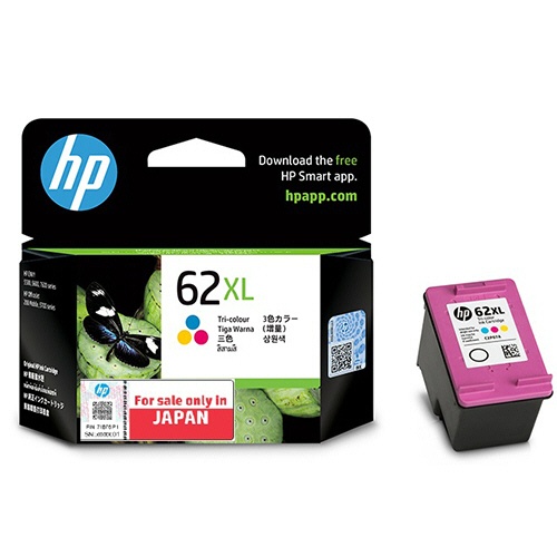 ＨＰ　ＨＰ６２ＸＬ　インクカートリッジ　３色カラー　増量　Ｃ２Ｐ０７ＡＡ　１個1