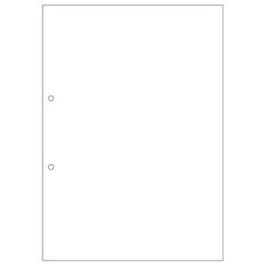 ヒサゴ　マルチプリンタ帳票（ＦＳＣ森林認証紙）　Ａ４　白紙　２穴　ＦＳＣ２００１Ｚ　１箱（１２００枚）1