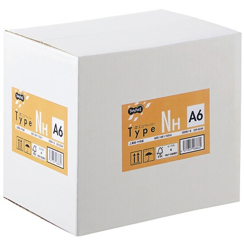ＴＡＮＯＳＥＥ　αエコペーパー　タイプＮＨ　Ａ６　１箱（４０００枚：５００枚×８冊）1