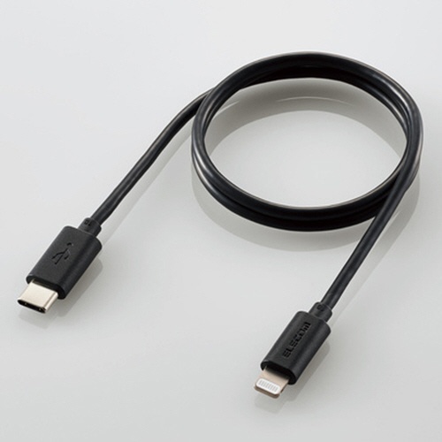 エレコム　ＵＳＢ－Ｃ　ｔｏ　Ｌｉｇｈｔｎｉｎｇケーブル（スタンダード）　ブラック　０．５ｍ　ＲｏＨＳ指令準拠（１０物質）　ＭＰＡ－ＣＬ０５ＢＫ　１本2