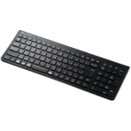 サンワサプライ　Ｂｌｕｅｔｏｏｔｈスリムキーボード　テンキー付き　ブラック　ＳＫＢ－ＢＴ３１ＢＫ　１台
