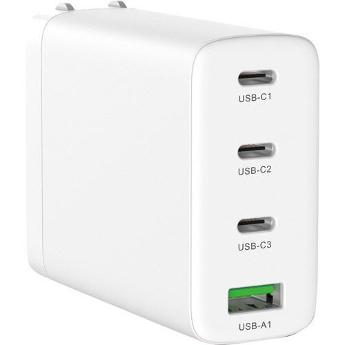 ハイディスク　ＧａＮ採用ＡＣチャージャー　ＰＤ対応　Ｔｙｐｅ－Ｃ／３ポート　Ｔｙｐｅ－Ａ／１ポート　ＭＬ－ＰＤＵＳ４ＰＧ１００ＷＨ　１個1