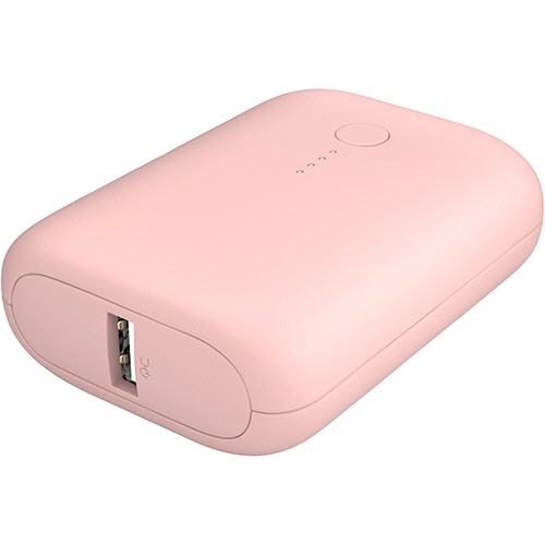 オウルテック　ＭＯＴＴＥＲＵ　軽量モバイルバッテリー　１００００ｍＡｈ　シェルピンク　ＭＯＴ－ＭＢ１０００１－ＰＫ　１個1