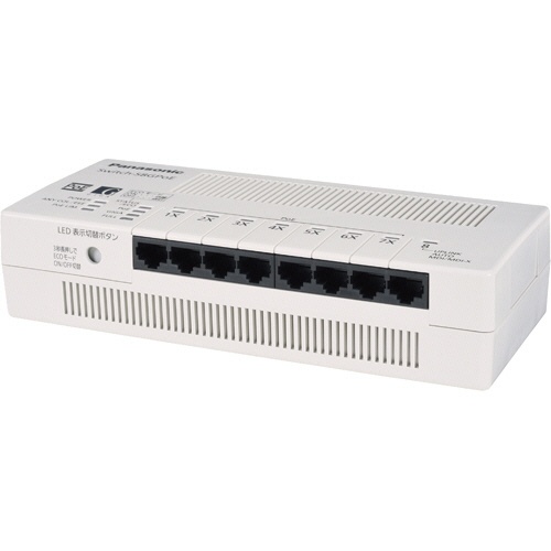 パナソニックＥＷネットワークス　レイヤ２　ＰｏＥ給電スイッチングハブ　Ｓｗｉｔｃｈ－Ｓ８ＧＰｏＥ　８ポート　ＰＮ２４０８８　１台1