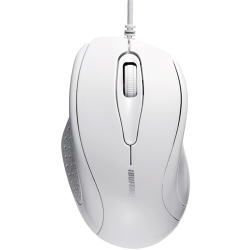 バッファロー　有線ＩＲ　ＬＥＤマウス　３ボタンタイプ　簡易パッケージモデル　ホワイト　ＢＳＭＲＵ２１ＷＨＺ　１個2