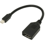 ＡＩＮＥＸ　Ｍｉｎｉ　ＤｉｓｐｌａｙＰｏｒｔ－ＤｉｓｐｌａｙＰｏｒｔ変換ケーブル　２０ｃｍ　ブラック　ＡＭＣ－ＭＤＰＤＰ　１本