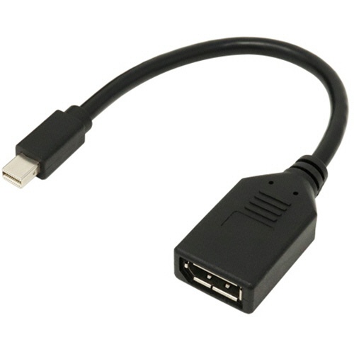 ＡＩＮＥＸ　Ｍｉｎｉ　ＤｉｓｐｌａｙＰｏｒｔ－ＤｉｓｐｌａｙＰｏｒｔ変換ケーブル　２０ｃｍ　ブラック　ＡＭＣ－ＭＤＰＤＰ　１本1