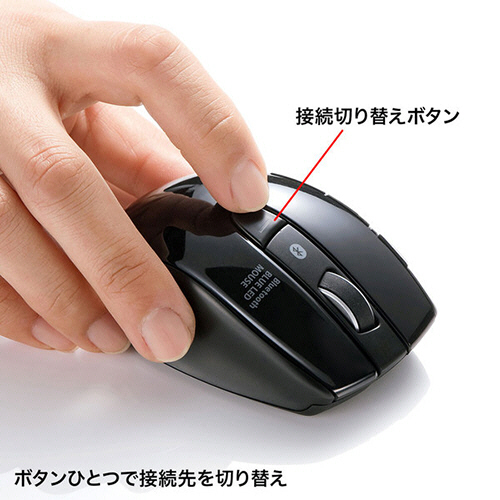 たのめーる サンワサプライ Bluetoothマルチペアリングマウス ブラック Ma Btbl121bk 1個の通販