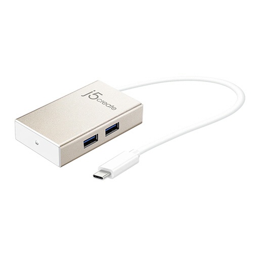 ｊ５　Ｃｒｅａｔｅ　ＵＳＢ　Ｔｙｐｅ－Ｃ　ｔｏ　ＵＳＢ　３．０　４ポートハブ　シャンパンゴールド　ＪＣＨ３４３　１個2