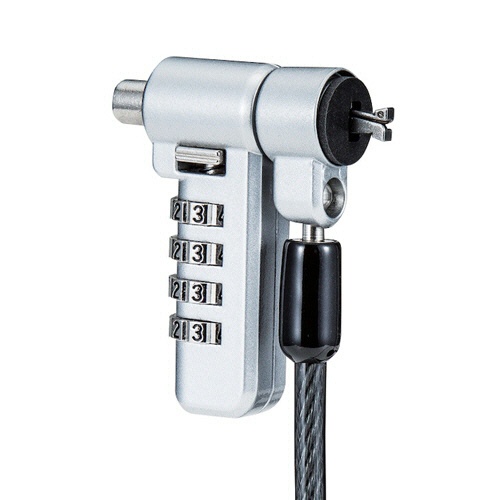 エレコム　セキュリティワイヤーロック　４桁ダイヤル錠タイプ　ＥＳＬ－４０４　１個4