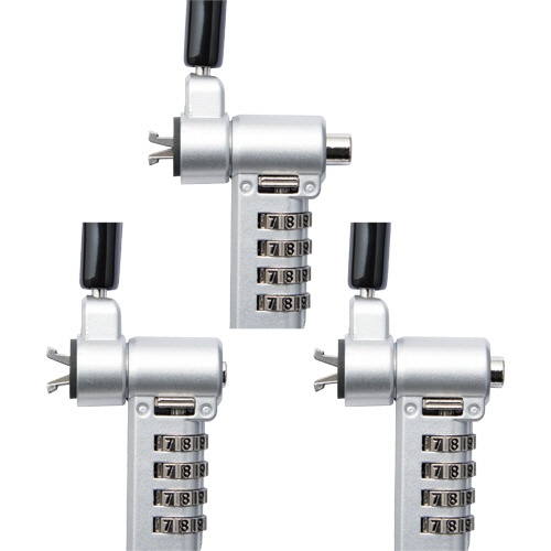 エレコム　セキュリティワイヤーロック　４桁ダイヤル錠タイプ　ＥＳＬ－４０４　１個7