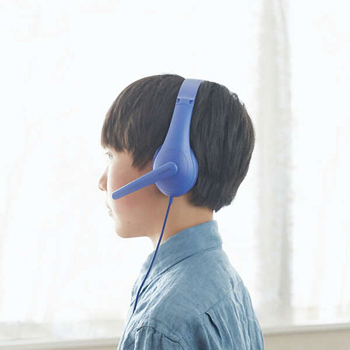 たのめーる】エレコム 子ども用ヘッドセット 有線 4極ミニプラグ