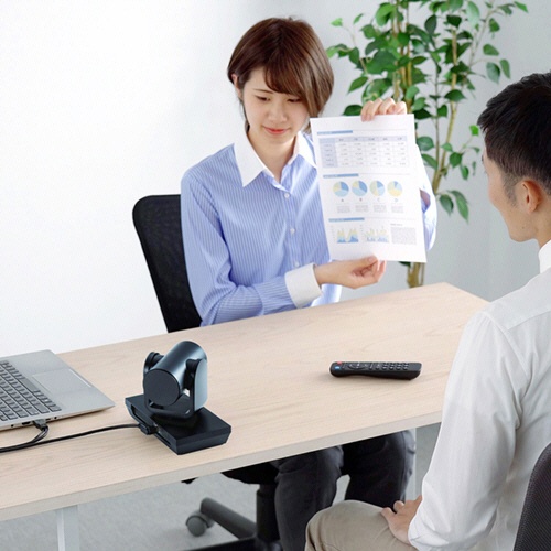 サンワサプライ　１０倍ズーム搭載会議用カメラ　ブラック　ＣＭＳ－Ｖ５４ＢＫ　１台6
