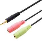 ナカバヤシ　ミヨシ　ＰＣ用オーディオ変換ケーブル　３極－４極　ＰＡＡ－３Ｐ４Ｐ　１本