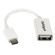 ＳｔａｒＴｅｃｈ．ｃｏｍ　ｍｉｃｒｏＵＳＢ　ＯＴＧ変換アダプタ　１２ｃｍ　ＵＳＢ　Ａ（メス）－ＵＳＢ　ＭｉｃｒｏＢ（オス）　ホワイト　ＵＵＳＢＯＴＧＷ　１個1