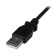 ＳｔａｒＴｅｃｈ．ｃｏｍ　ＵＳＢ２．０ケーブル　２ｍ　Ｔｙｐｅ　Ａ（オス）－ミニＢ（オス）Ｌ型下向き　ブラック　ＵＳＢＡＭＢ２ＭＤ　１本4