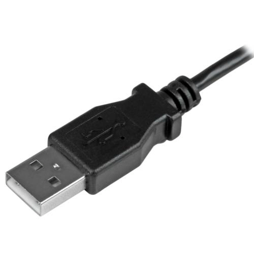 たのめーる】StarTech.com Micro USB L型左向きケーブル 0.5m