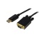 ＳｔａｒＴｅｃｈ．ｃｏｍ　ＤｉｓｐｌａｙＰｏｒｔ－ＶＧＡ変換ケーブル　４．５ｍ　ブラック　ＤＰ２ＶＧＡＭＭ１５Ｂ　１本1