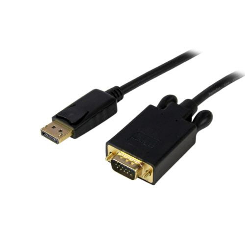 ＳｔａｒＴｅｃｈ．ｃｏｍ　ＤｉｓｐｌａｙＰｏｒｔ－ＶＧＡ変換ケーブル　４．５ｍ　ブラック　ＤＰ２ＶＧＡＭＭ１５Ｂ　１本1