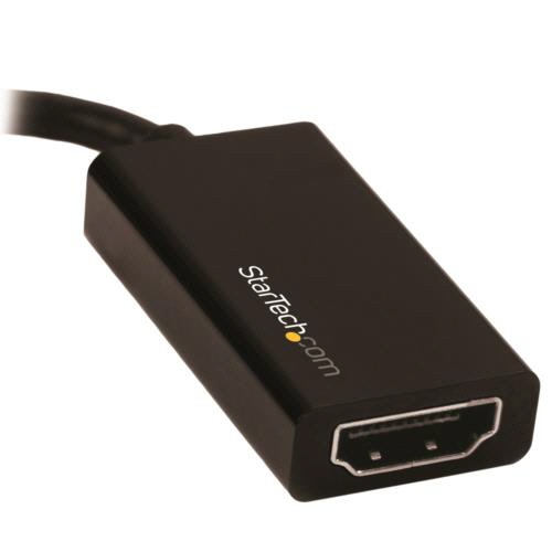 ＳｔａｒＴｅｃｈ．ｃｏｍ　Ｍｉｎｉ　ＤｉｓｐｌａｙＰｏｒｔ－ＨＤＭＩ変換アダプタ　４Ｋ　ミニディスプレイポート－ＨＤＭＩ　オス／メス　ブラック　ＭＤＰ２ＨＤ４Ｋ６０Ｓ　１個2