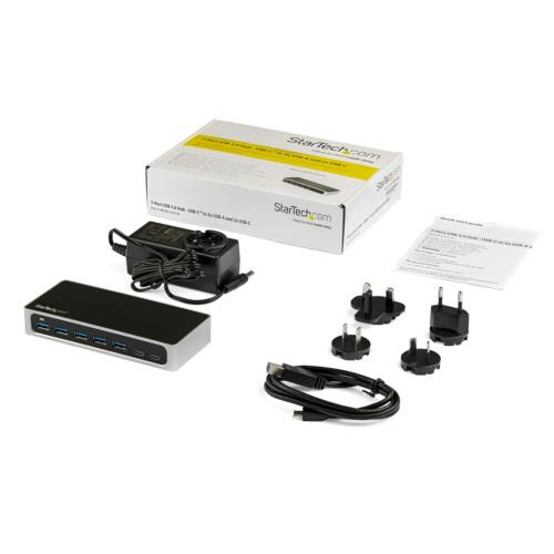 ＳｔａｒＴｅｃｈ．ｃｏｍ　７ポートＵＳＢ－Ｃ接続ハブ　ＵＳＢ－Ａ×５口／Ｃ×２口　ＵＳＢ　３．０準拠　ブラック＆シルバー　ＨＢ３０Ｃ５Ａ２ＣＳＣ　１個5