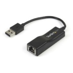 ＳｔａｒＴｅｃｈ．ｃｏｍ　ＵＳＢ２．０有線ＬＡＮアダプタ　ブラック　ＵＳＢ２１００　１個