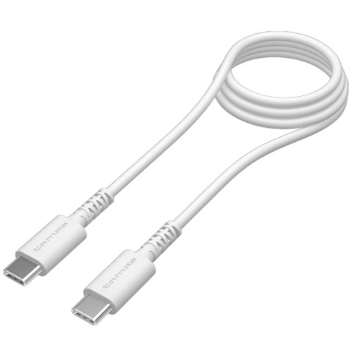 多摩電子工業　ＵＳＢ２．０　Ｔｙｐｅ－Ｃ／Ｔｙｐｅ－Ｃケーブル　抗菌　ホワイト　１．０ｍ　ＴＨ２６５ＣＣ１０ＱＷ　１本1