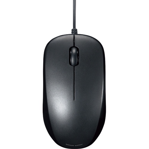 ＴＡＮＯＳＥＥ　サンワサプライ　有線ブルーＬＥＤマウス（静音・抗菌タイプ）　ブラック　ＭＡ－ＴＭＢＬ８ＢＫ　１個1