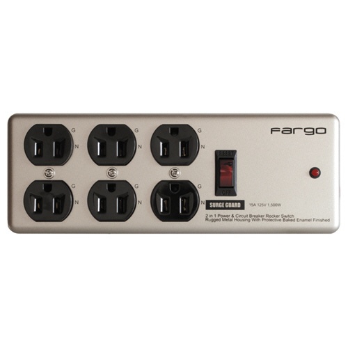 ファーゴ　スチールタップ　ＡＣ６個口　シルバー　１．８ｍ　ＰＴ４０６ＳＶ　１個1