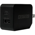 アドテック　ＰｏｗｅｒＤｅｌｉｖｅｒｙ　対応急速充電器　２０Ｗ　ブラック　ＡＰＤ－Ａ０２０ＡＣ－ＢＫ　１個