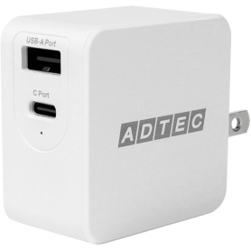 アドテック　ＰｏｗｅｒＤｅｌｉｖｅｒｙ対応　急速充電器　６５Ｗ　ホワイト　ＡＰＤ－Ａ０６５ＡＣ－ＷＨ　１個