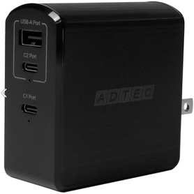 アドテック　ＰｏｗｅｒＤｅｌｉｖｅｒｙ対応　急速充電器　１０５Ｗ　ブラック　ＡＰＤ－Ａ１０５ＡＣ２－ＢＫ　１個