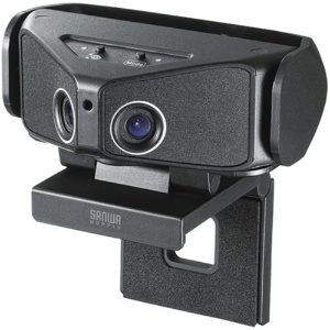 サンワサプライ　会議用カメラ（フルＨＤ・５００万画素・２カメラ搭載）　ブラック　ＣＭＳ－Ｖ６０ＢＫ　１台1