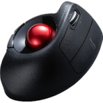 サンワサプライ ワイヤレスエルゴトラックボール ブラック MA-WTB178BK 1個