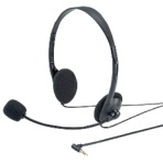 サンワサプライ　４極対応ヘッドセット　ブラック　ＭＭ－ＨＳ４０６ＢＫ　１個